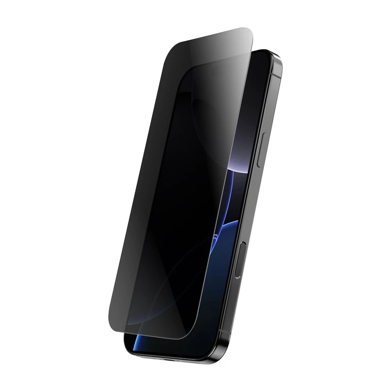 Vidro temperado com privacidade Crong para iPhone 16 Pro — antirreflexo, resistente a riscos