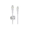 Belkin BOOST CHARGE - Cabo Lightning - USB-C macho de 24 pinos para Lightning macho - 2 m - branco - para Apple iPad/iPhone/iPod (Lightning)
