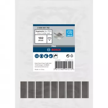 Segmentos de corte Bosch 102 x 450 mm, furo de 1 1/4 polegadas (modelo 2608601752)