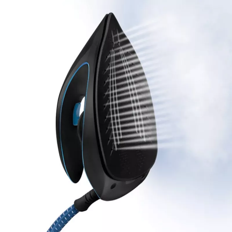 Ferro de engomar Zelmer Aqua Steam ZIS5400 preto-azul
