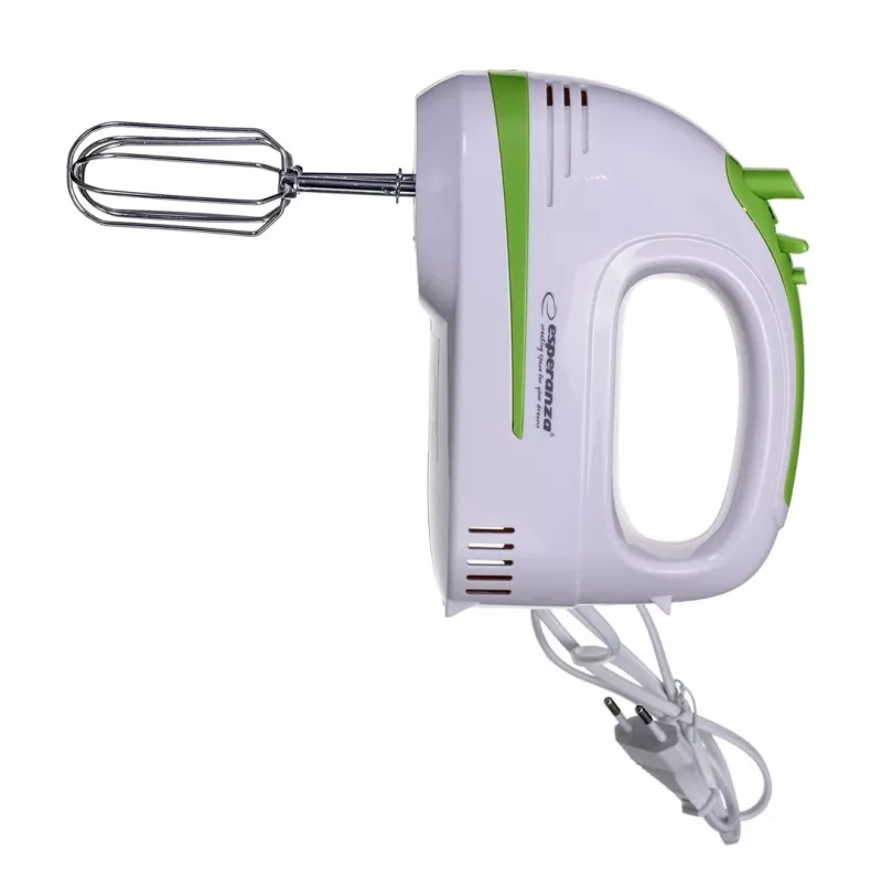 Batedeira de mão Esperanza EKM011 Apple Pie, 400 W, branco / verde