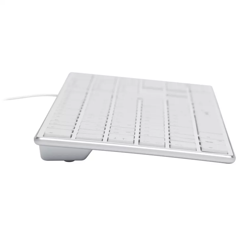 Teclado Speedlink RIVA fino Metal Scissor Branco — teclado com fios de interruptores tesoura finos, branco