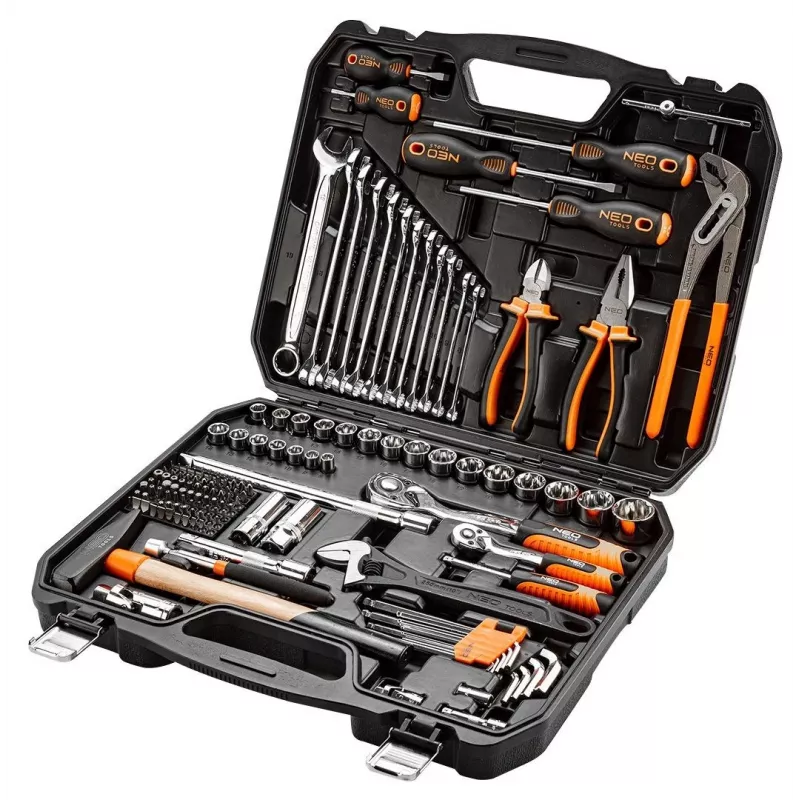 NEO tools 08-945 conjunto de chaves de caixa 1/4 1/2 polegadas versátil e durável