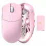Rato Lamzu MAYA X 8K rato gaming sem fios rosa claro USB