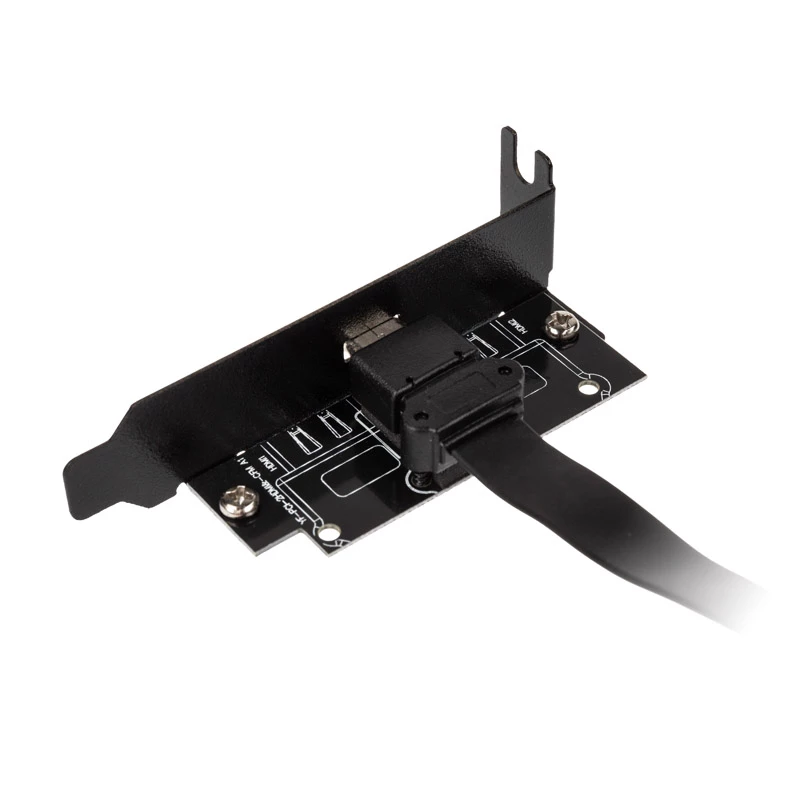 Adaptador Akasa Low Profile PCI Bracket USB 3.1 Type-C - preto - adaptador - digital/dados
