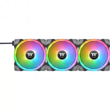 Thermaltake SWAFAN EX12 ARGB 120mm Reverse Blade Pack de 3 - Preto