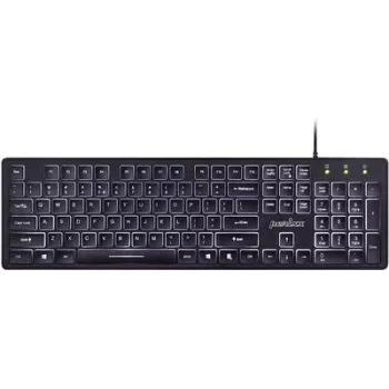 Perixx PERIBOARD-317 DE B Teclado sem fios alemão, QWERTZ preto retroiluminado (PERIBOARD-317 DE B)