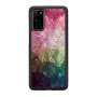 Capa de proteção iKins para Samsung Galaxy S20 – padrão flores aquáticas, preto