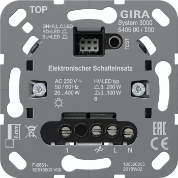 gira S3000 Módulo de interruptor 540500 para sistemas de interruptores elétricos