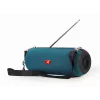 Altifalante estéreo portátil GEMBIRD SPK-BT-17-G — Bluetooth 5.1, 5 W RMS, 1200 mAh, MicroSD, FM, AUX