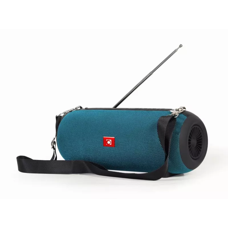 Altifalante estéreo portátil GEMBIRD SPK-BT-17-G — Bluetooth 5.1, 5 W RMS, 1200 mAh, MicroSD, FM, AUX