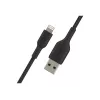 Cabo entrançado USB-Lightning 1 m preto