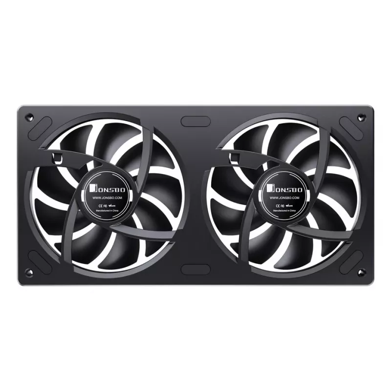 Jonsbo ZA-240 Infinity Mirror ventoinha ARGB PWM com pás invertidas, 240 mm, preto