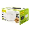 Caixa de pão Maestro MR1677-AR-W – retangular aço inoxidável, branca, 340×220×160 mm