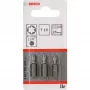 Bits de aparafusar Bosch extra duros, 3 unid., Torx, T15, aço, T15, 25 mm