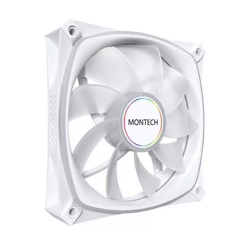MONTECH RX120 PRO branco 120mm ARGB Reverse Blade pack de 3