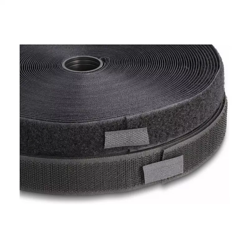 Fita de velcro resistente DeLOCK 15 m x 25 mm preto