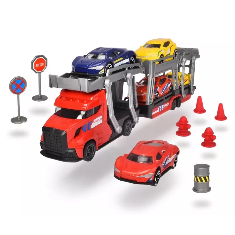 Conjunto de brinquedo mecânico Dickie City Set 203745012 com veículos e acessórios
