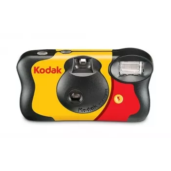 Máquina fotográfica descartável com flash Kodak FunSaver, filme a cores e flash, 27 fotos, ISO 400