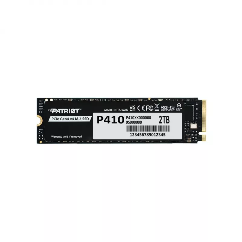 Unidade de estado sólido PATRIOT P410 2 TB M.2 NVMe, 2000 GB, fator de forma M.2