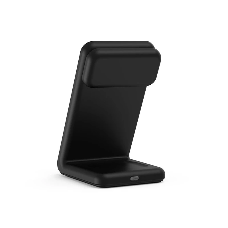 Carregador de interior Crong CRG-MSPS-BLK para smartwatch preto Lightning USB sem fios