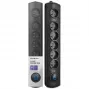 Proteção contra sobretensões Qoltec 50112 preto 6 tomadas AC 230V 3m