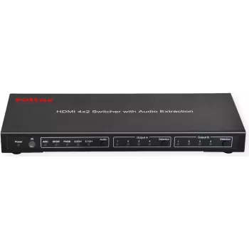 ROTRONIC-SECOMP ROLINE Comutador de matriz HDMI 4K, 4 x 2 - comutador de vídeo/áudio
