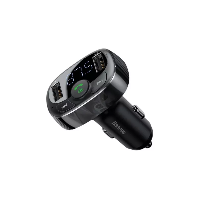 Transmissor FM Baseus SUP0004410 87,5–108 MHz Bluetooth USB preto