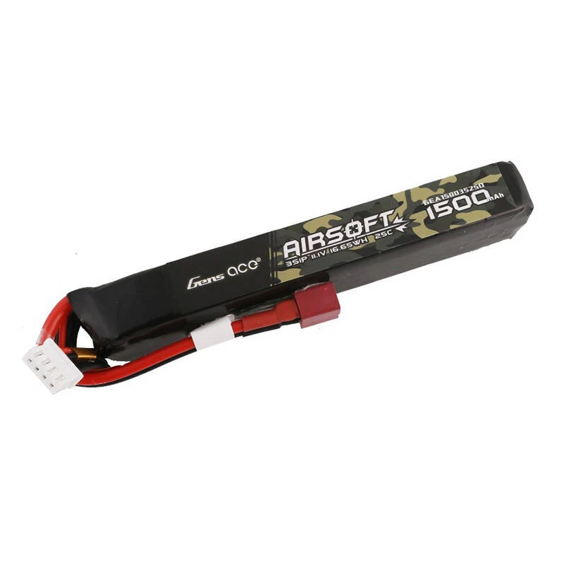 Bateria de polímero de lítio (LiPo) Gens Ace GEA15003S25D 1500mAh 3S 11,1V 25C