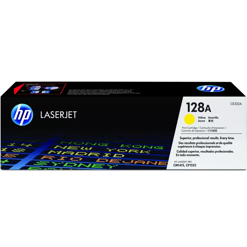 Cartucho de toner HP 128A amarelo original LaserJet, 1300 páginas, amarelo, 1 unid.