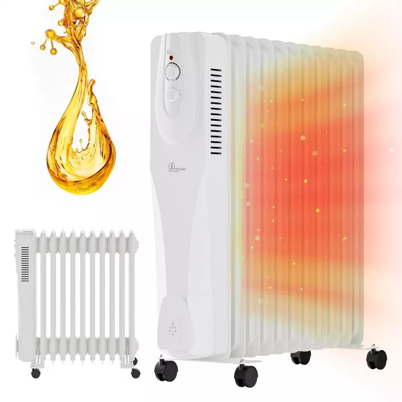 Radiador a óleo Extralink NY-25W1 2500W, 11 elementos