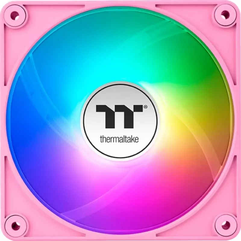 Ventoinhas de caixa Thermaltake CT120 EX ARGB 120mm rosa pack de 3