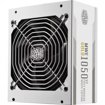 Fonte de alimentação Cooler Master MWE Gold 1050 V2 ATX 3.1, 1050 W, branca, MPE-A501-AFCAG-3EGEU