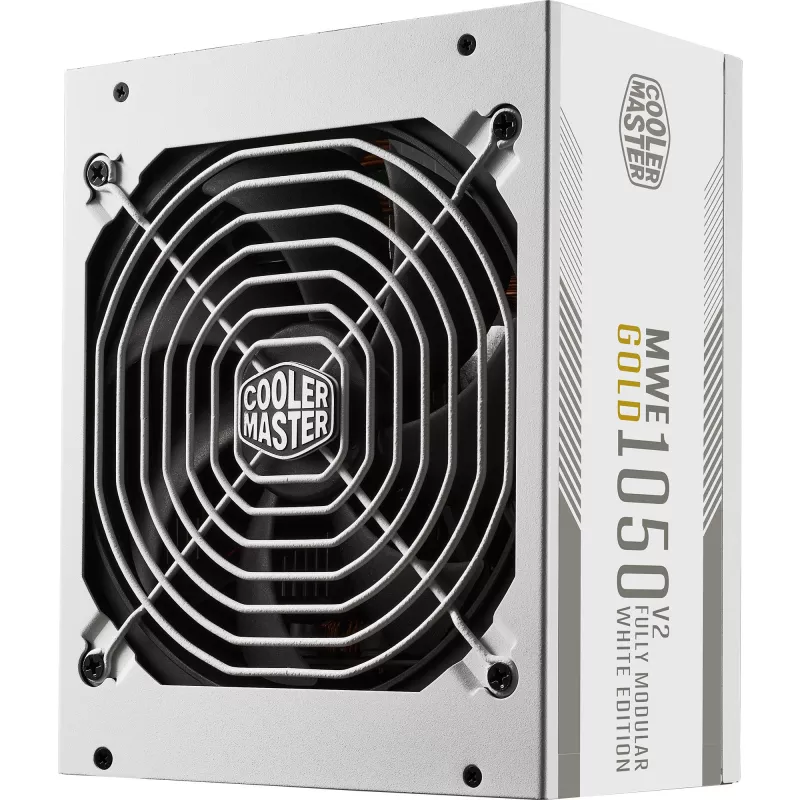Fonte de alimentação Cooler Master MWE Gold 1050 V2 ATX 3.1, 1050 W, branca, MPE-A501-AFCAG-3EGEU
