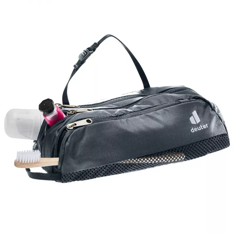 Necessaire DEUTER Wash Bag Tour II — necessaire de viagem compacta, preta