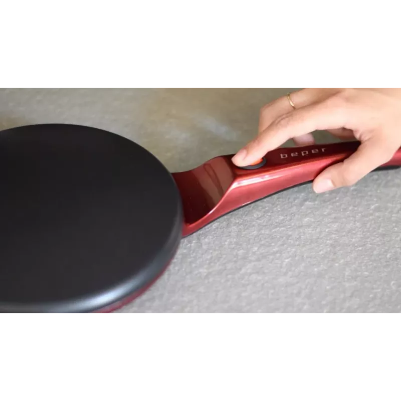 Máquina de crepes Beper BT.710Y – máquina elétrica de panquecas, placa antiaderente