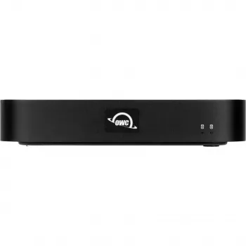 OWC miniStack STX Caixa de armazenamento Thunderbolt 4 com hub, SATA de 3,5 polegadas + M.2 NVMe, Preto