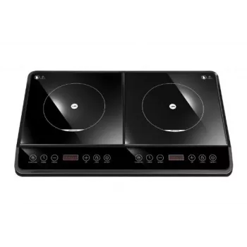 Placa de indução LIN LI-35P2N, encastrar 2 zonas, 2000 W + 1500 W, controlo tátil, vidro cerâmico