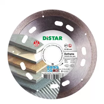 DISCO DE CORTE DIAMANTADO DISTAR ESTHETE 125 x 1,1 x 8 x 22,23 mm