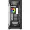 ELITE SHARK CA500, caixa torre preto, 2x vidro temperado