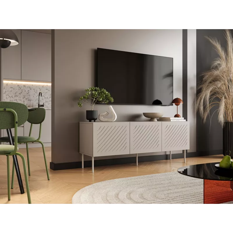 Móvel RTV Cama SIENA 150.5x40x60 caxemira mate