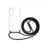 Capa para telemóvel FIXED para Samsung Galaxy A36 5G — Fixed Pure Neck Case TPU, Preto, com alça de transporte compatível