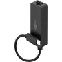 Adaptador USB-C para Ethernet Goobay preto – para ligar um PC ou Apple MacBook a uma rede (76579)