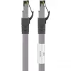 Cabo de rede Goobay CAT 8.1, S/FTP (PiMF), cinzento, 0,5 m - LSZH sem halogéneos, cobre AWG 24 (55135)