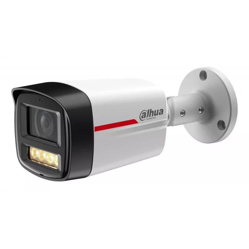 Câmara de rede Dahua 4MP Bullet HFW2449TL-S-0280B-PROS1 — 4 MP, CMOS 1/1,8 polegadas, IR 50 m, WDR, IP67, PoC/DC