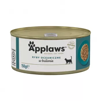 APPLAWS peixe oceânico em caldo - comida húmida para gatos - 156g
