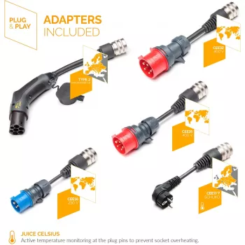 Adaptador de rede/inversor Juice Technology EL-JB3AEVE2 22000 W interior/exterior