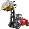 Empilhador Linde HT160 com palete (vermelho/preto, incl. 3 caixas de grelha)