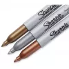 Marcador ponta fina Sharpie 1986006 Bronze Ouro Prata