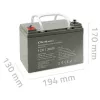 Bateria UPS AGM selada QOLTEC 53084 12V 36Ah LongLife